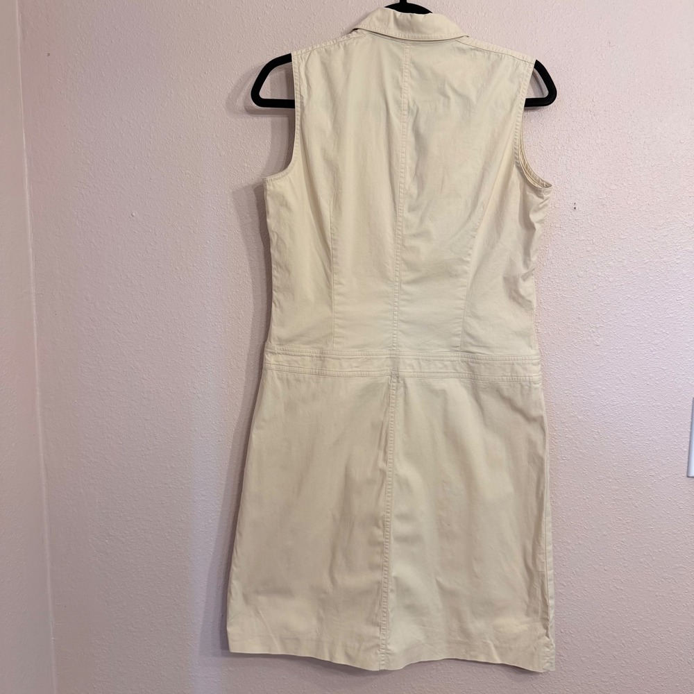 Brooks Brothers 346 Womens Sleeveless Cotton Stretch Safari‎ Shirt Dress 6 - Picture 3 of 6